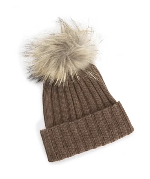 House of Bruar Aran Knit Pom-Pom Hat