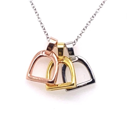 Triple Stirrup Necklace