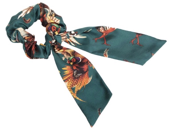 Clare Haggas Game Bird Scrunchie Teal